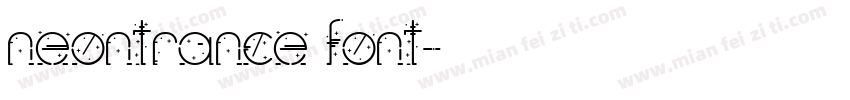 neontrance font字体转换